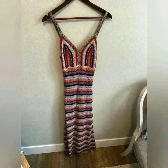 Sam Edelman Alanis Crochet Dress Size L - Picture 2 of 6